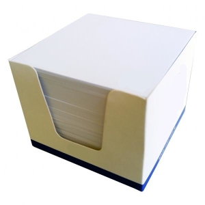 Caixa bloco de mesa  8,3X8X8,3 cm.
