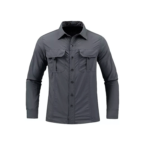 Camisa tipo pescador em tecido com proteção Uv manga longa-CPR01