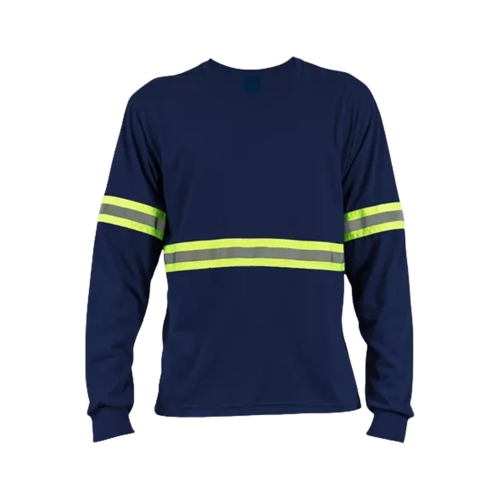 Camiseta com faixa refletiva.-CLFR