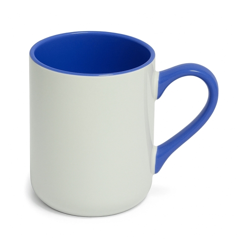 Caneca Imperial Azul 2 Branca com Alça e Interior-CAC-02