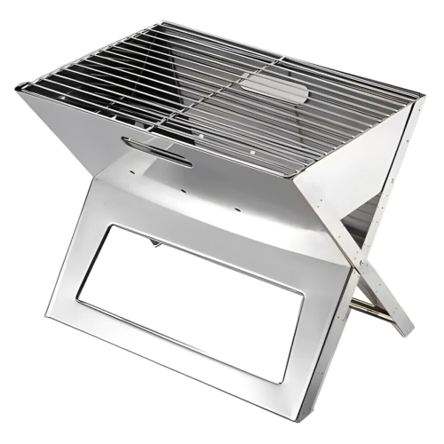 Churrasqueira portátil em inox-BBL28