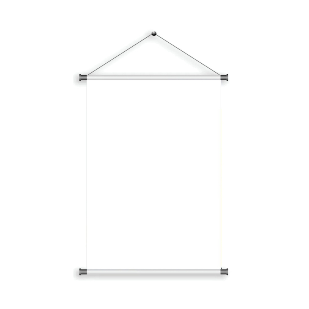 Banner 1,20 de altura x 0,90 largura com bastão e barbante para pendurar-BNR01