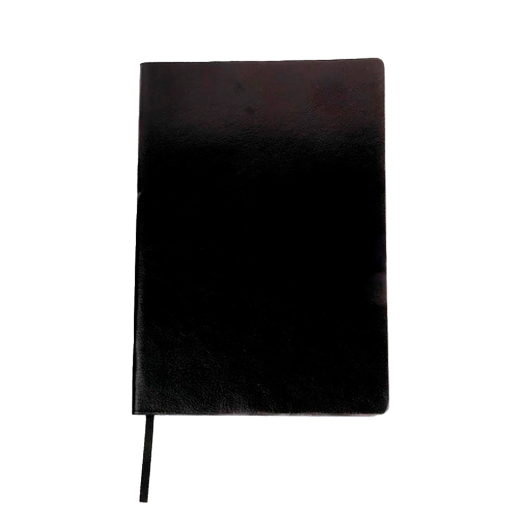 Caderno A5 pautado, flexível e capaem PU