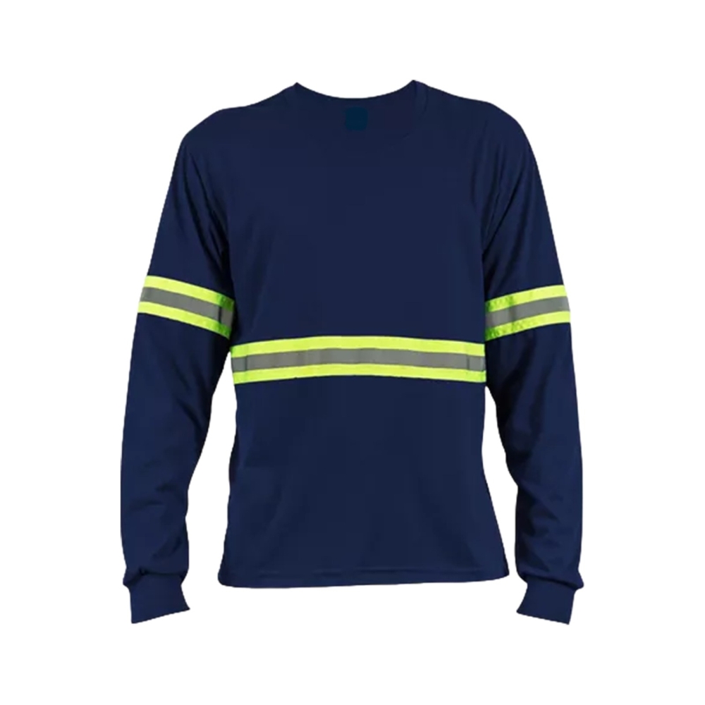 Camiseta com faixa refletiva.-CLFR