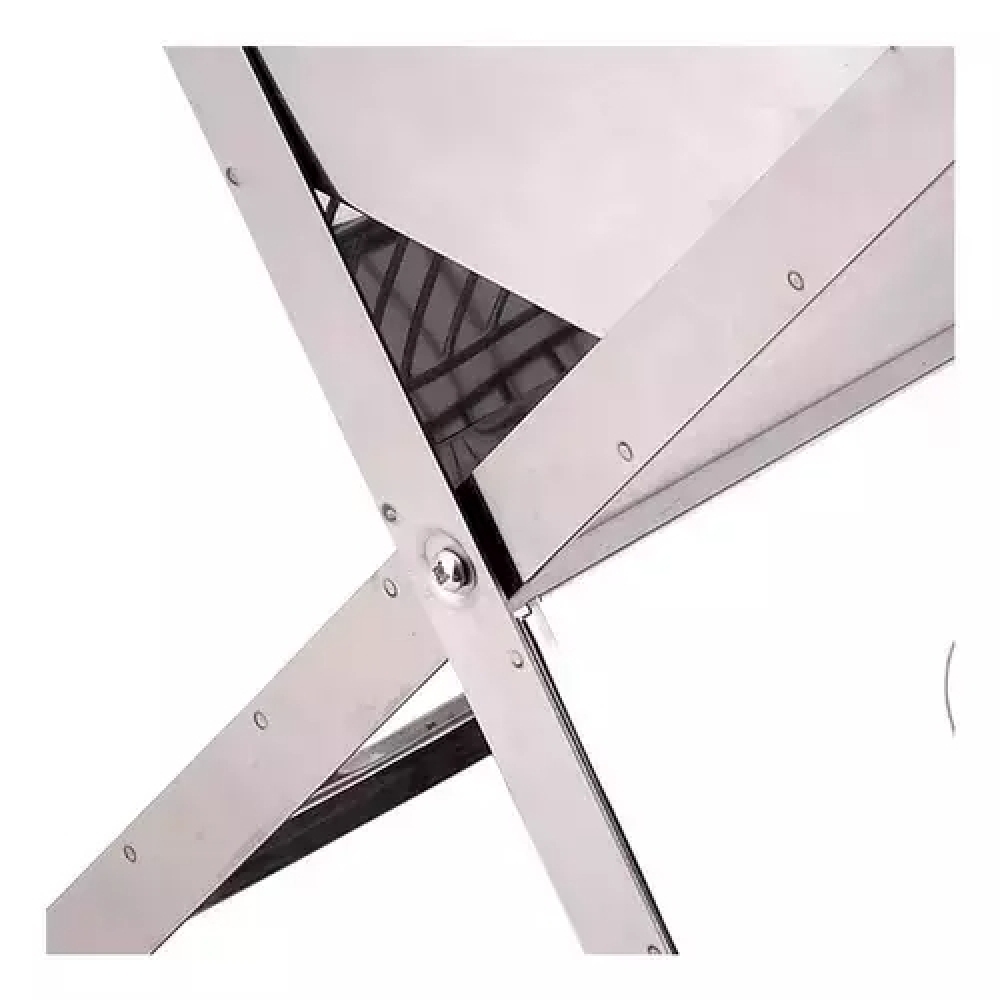 Churrasqueira portátil em inox