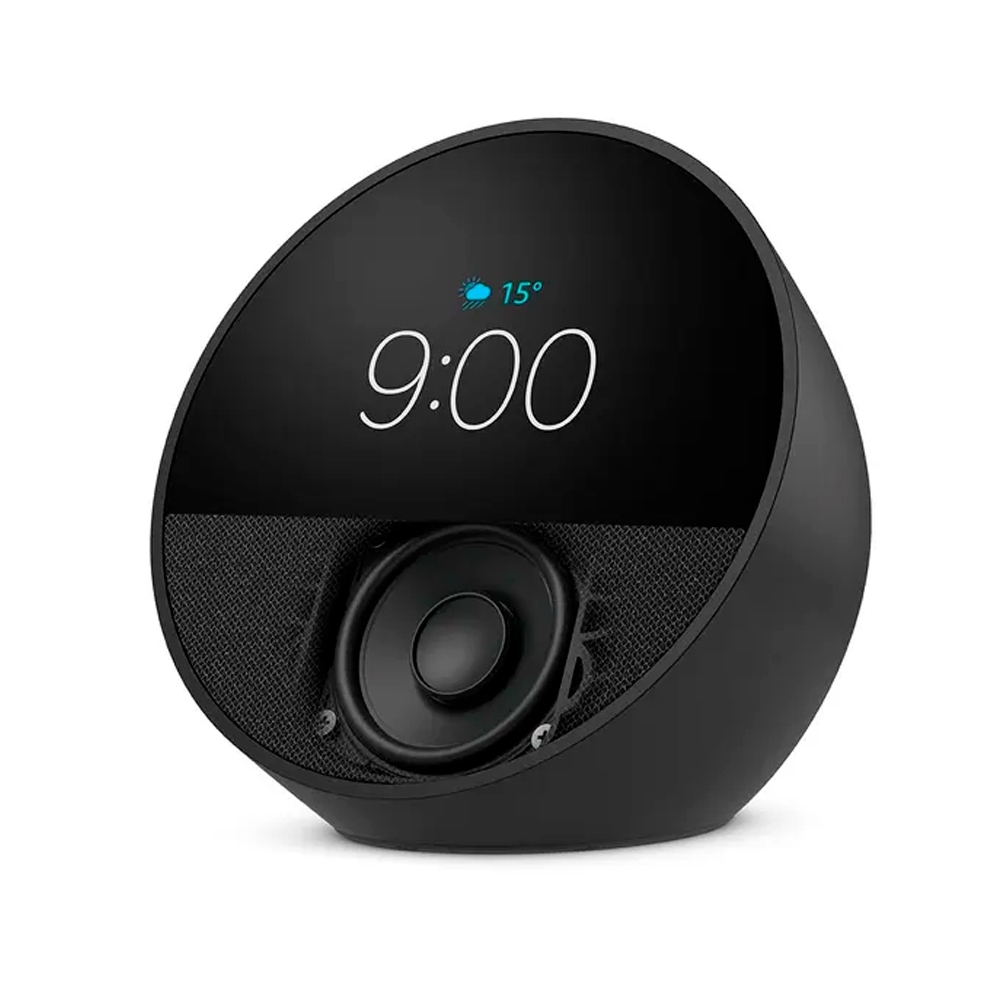 Echo Spot (2024) com Alexa Despertador Inteligente com Som Vibrante e Alexa Preta