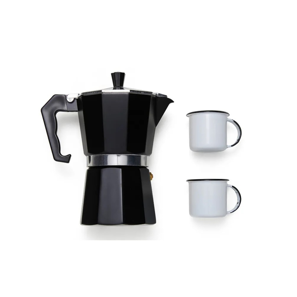 KIT CANECA E CAFETEIRA - 3 PÇS