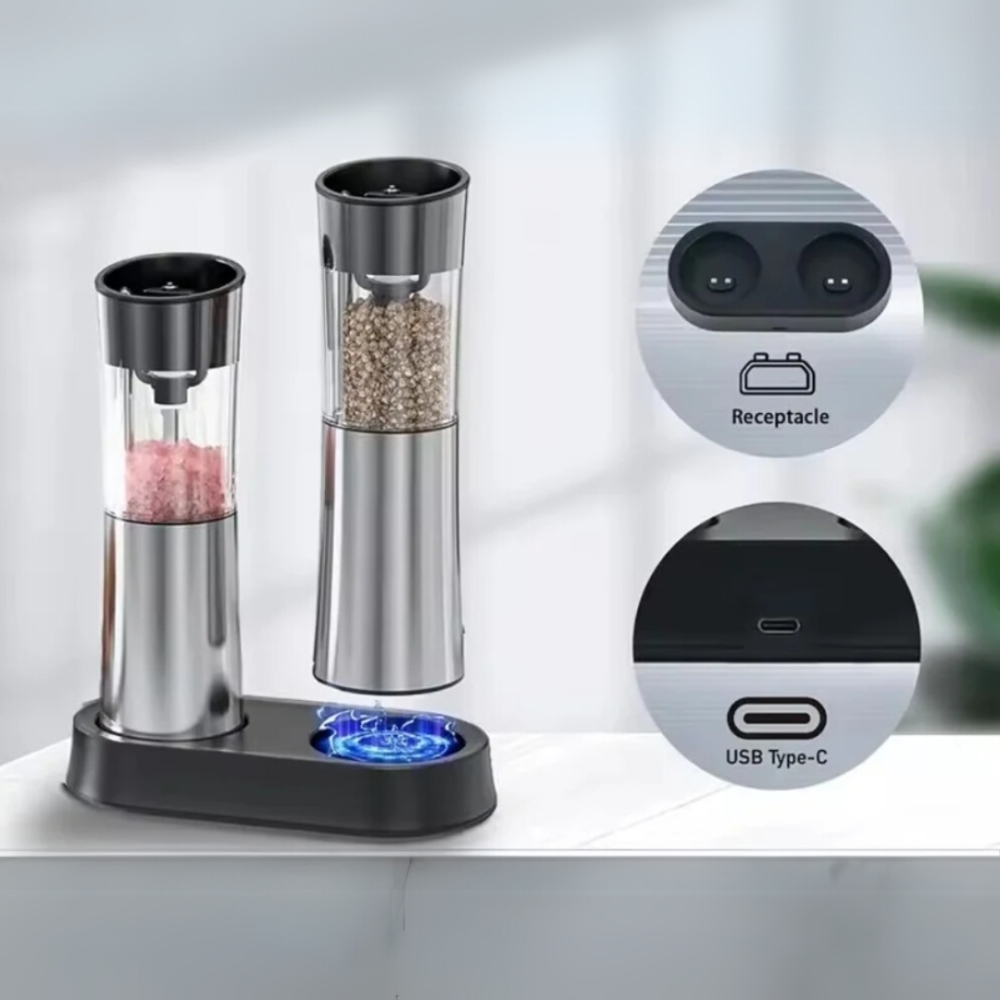 Kit 2 Moedores Elétricos Recarregável