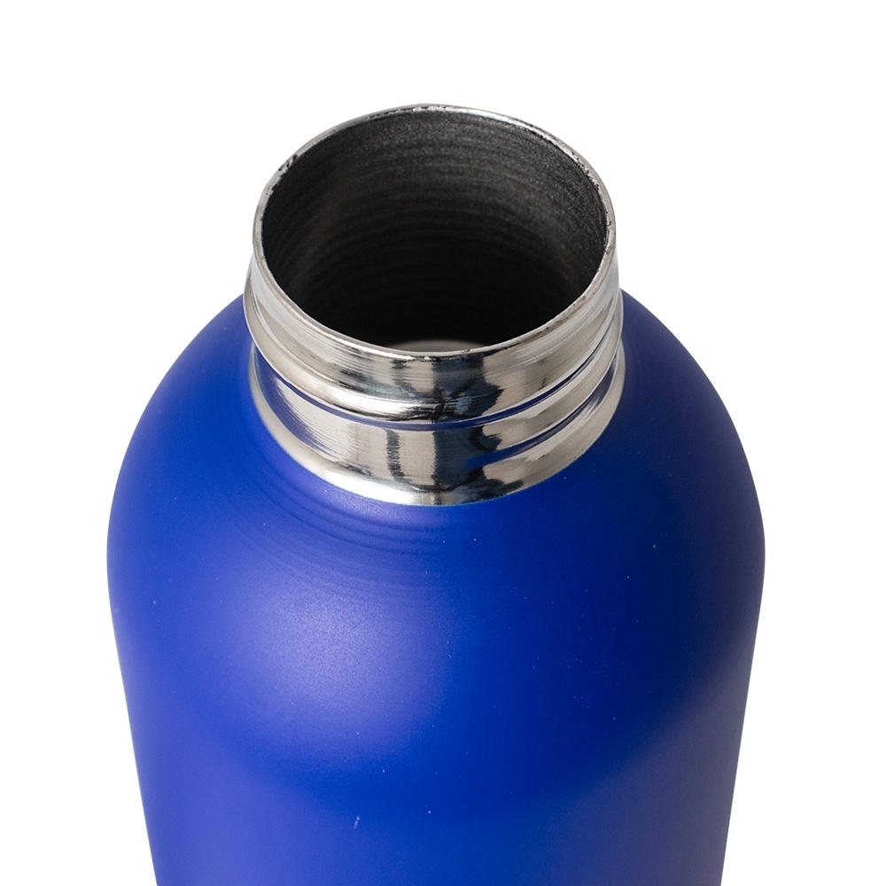 Squeeze térmico em aço inox com tampa em bambu 510ml.